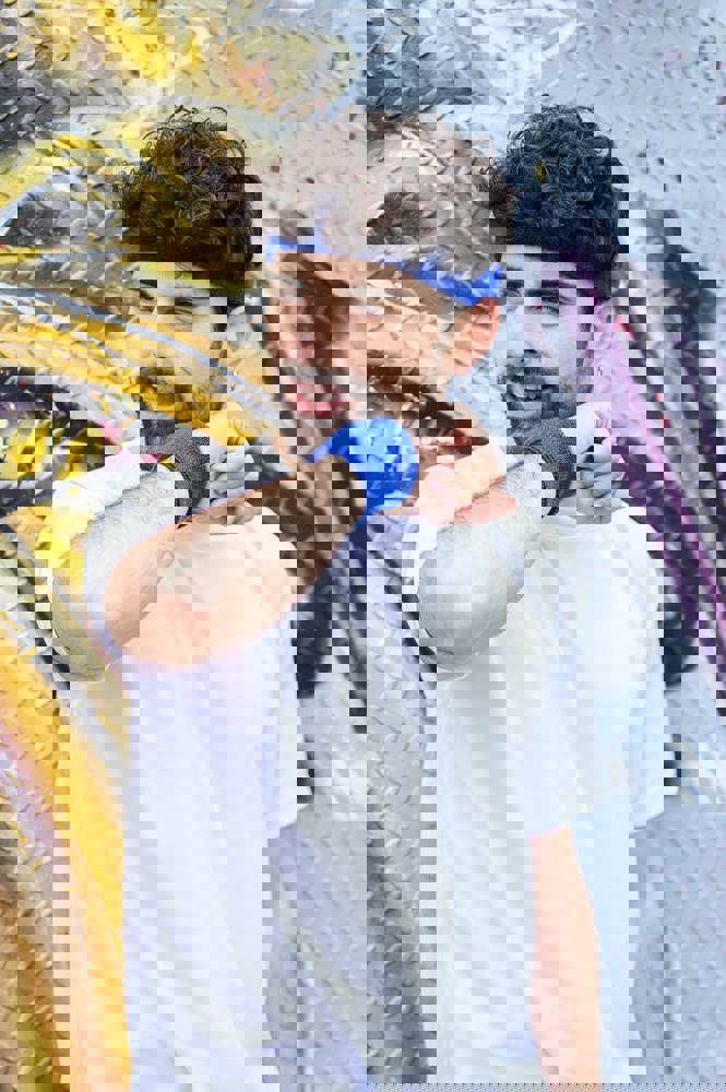 Frottier Stirnband mit Label