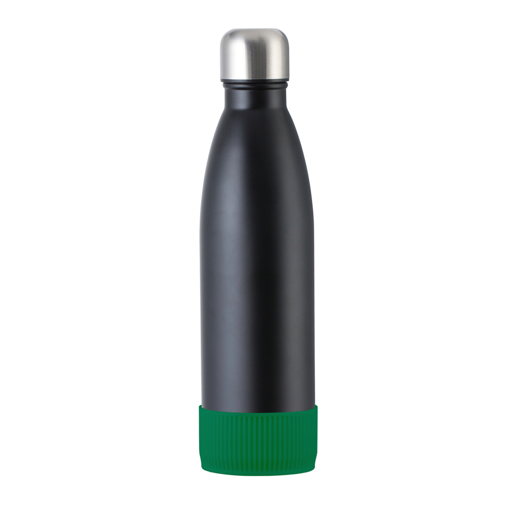 Trinkflasche RETUMBLER-myTOULON - grün, schwarz, silber