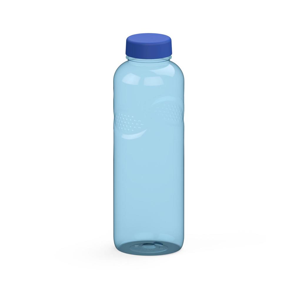 Trinkflasche Carve "Refresh", 1,0 l - transparent-blau/blau
