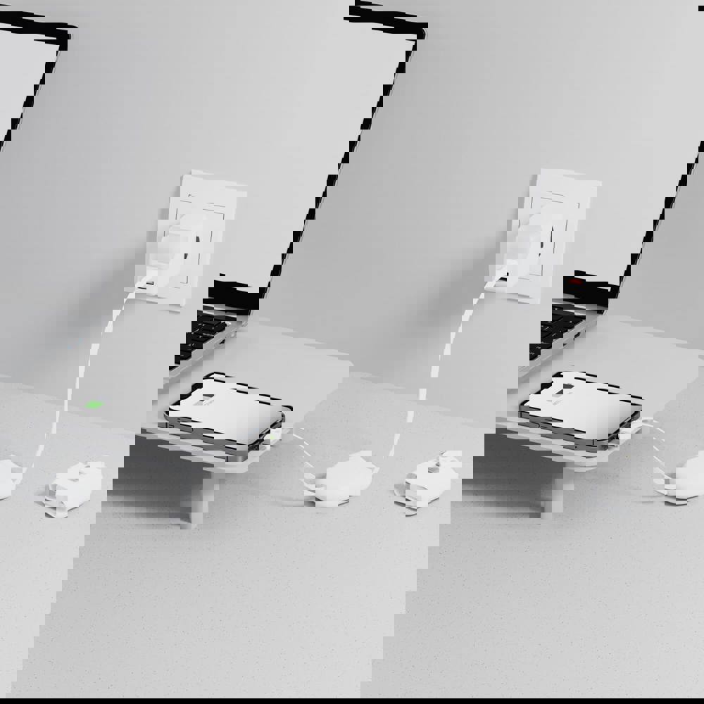 Xoopar ICE-R Einziehbares USB-C- und Lightning-Kabel 60 W 1 Meter