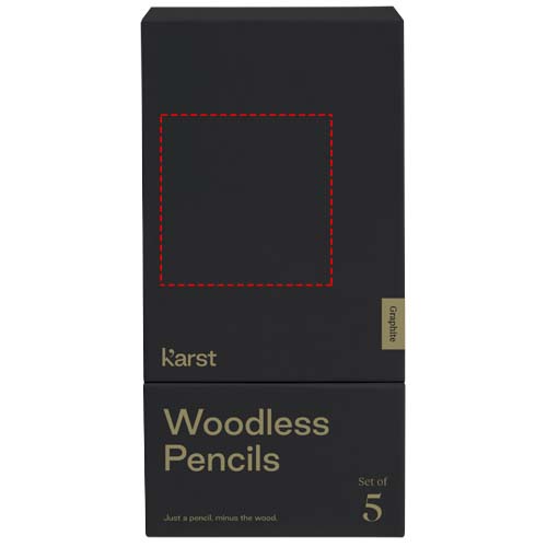 Karst® 5er-Pack 2B holzlose Graphitstifte