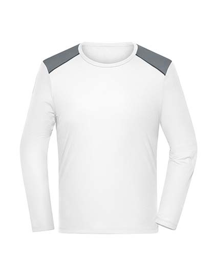 Daiber - Men´s Running Shirt Longsleeve - white