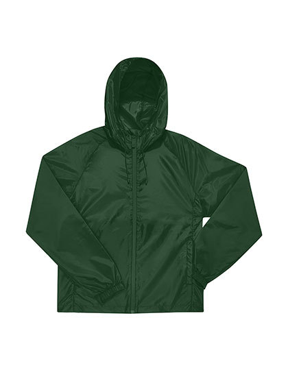 B&C BE INSPIRED - #Reset Lined Windbreaker - Bottle Green