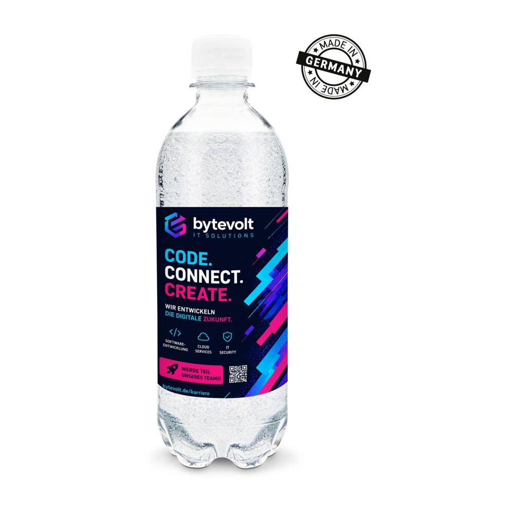 500 ml PromoWater – Mineralwasser mit Kohlensäure, Hergestellt in Deutschland