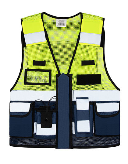 Korntex - Mesh Tactical Vest Sparta - Navy, Signal Yellow