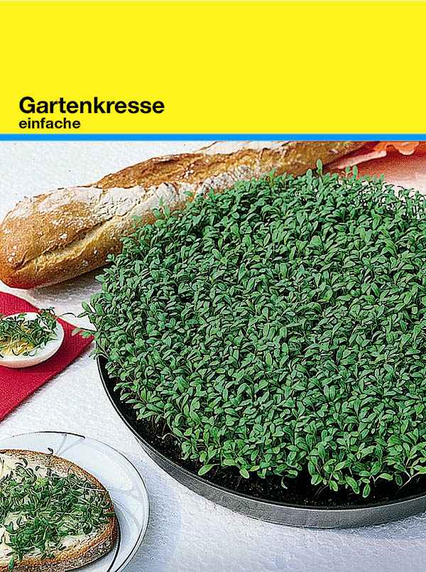 Samentütchen 82 x 114 mm, Kresse, inkl. Digitaldruck 1-4/0c