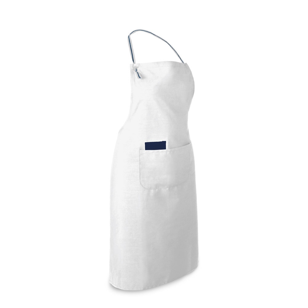 CHIVES. Schürze aus Baumwolle und Polyester (150 g/m²) - Weiß