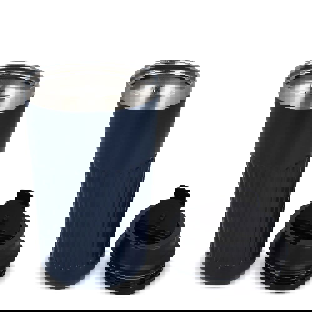 Recycelter Edelstahl-Thermobecher für Kaffee zum Mitnehmen, 400 ml