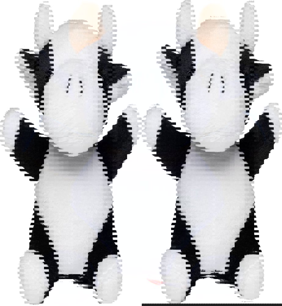 Kuh Cordula, weiß/schwarz, one size