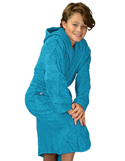 ARTG - Boyzz&Girlzz® Hooded Bathrobe - Deep Blue, Deep Blue