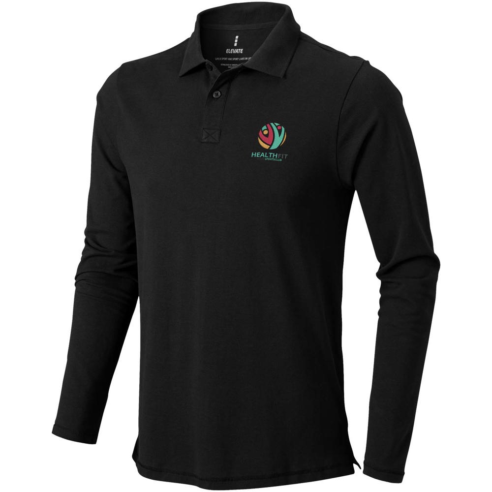 Calgary Langarm Poloshirt für Herren