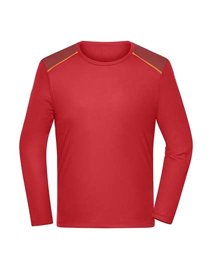Daiber - Men´s Running Shirt Longsleeve - Spicy Orange