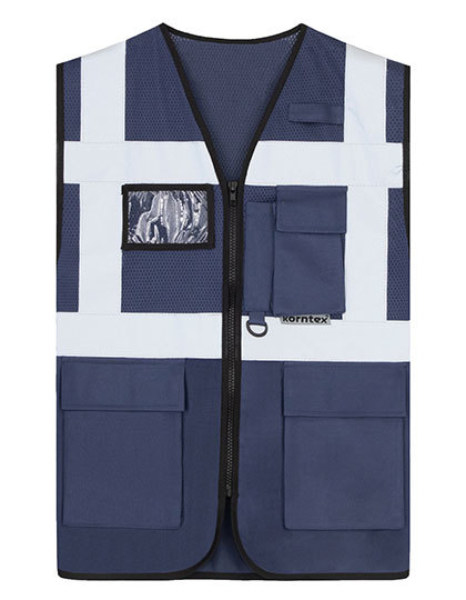 Korntex - Multifunctional Hi-Vis Mesh-Vest Athens - Navy