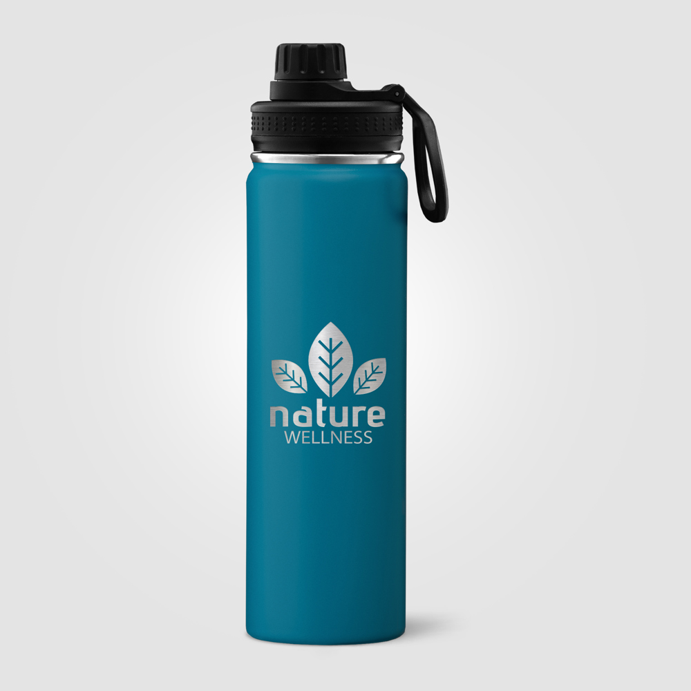 Alaska - 710 ml Edelstahlflasche - Doppelwandig - Blaugrün (#006272)