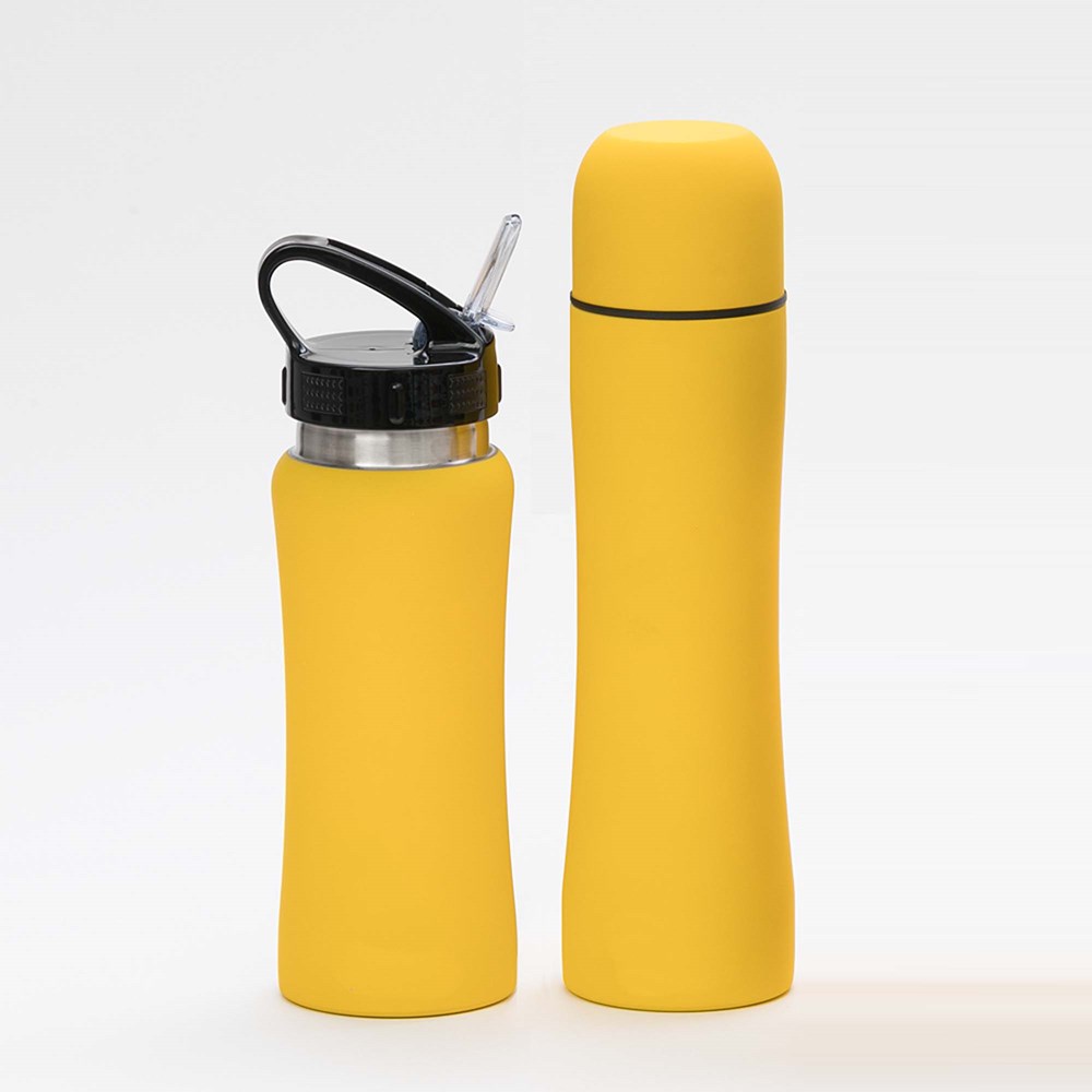Set: Trinkflasche Und Thermosflasche Colorissimo