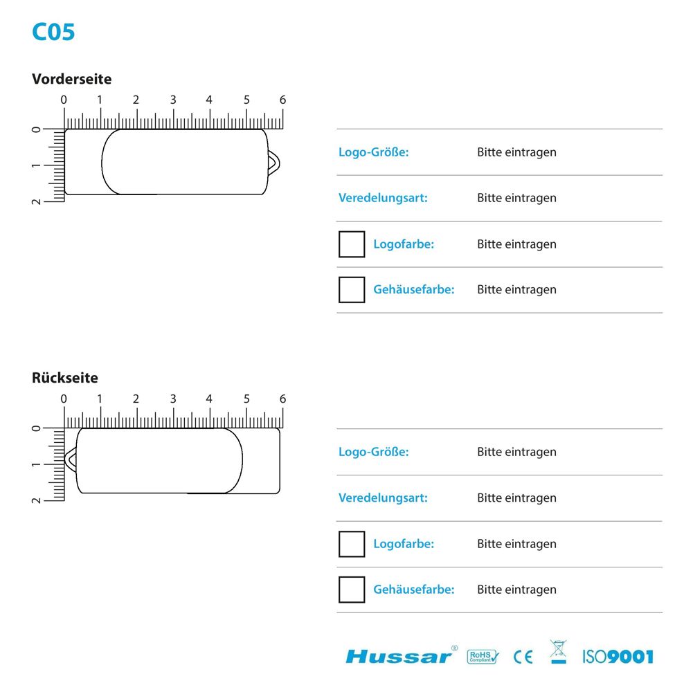 USB-Stick C05 komplett eco USB 3.0 Flash Disk  32 ungefärbtUSB 3.0 Flash Disk 32 GB