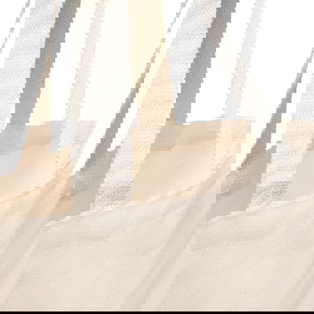 Baumwoll Shopper mit Jute Boden