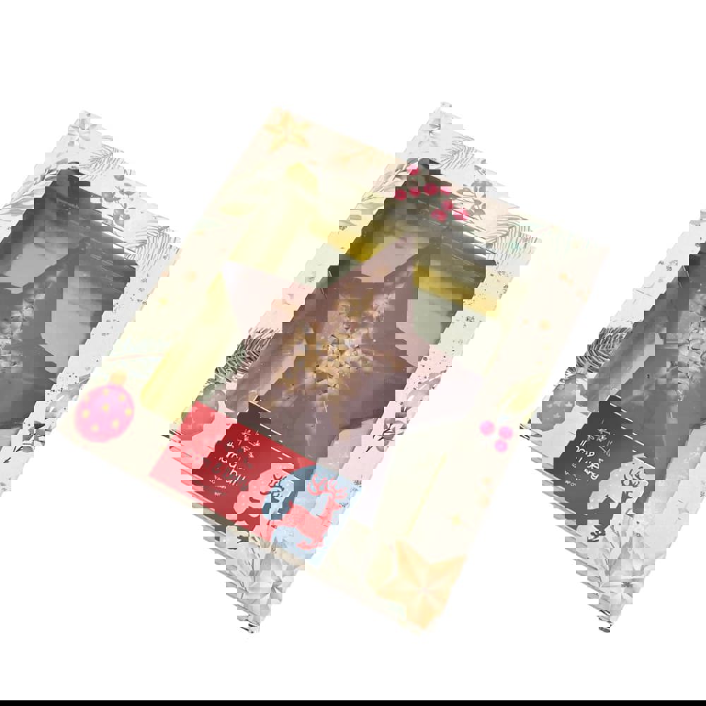 Schokoladen-Weihnachtsstern mit Karamell-Meersalz