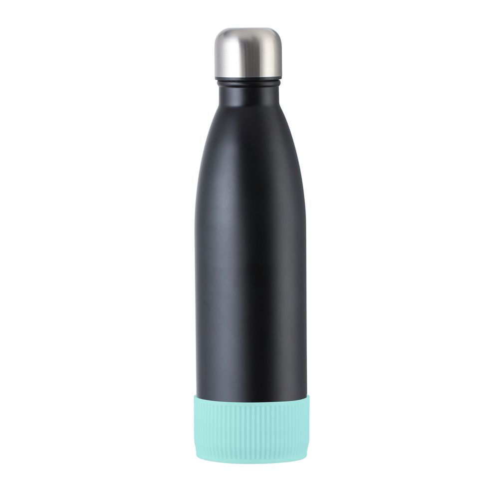 Trinkflasche RETUMBLER-myTOULON - hellblau, schwarz, silber