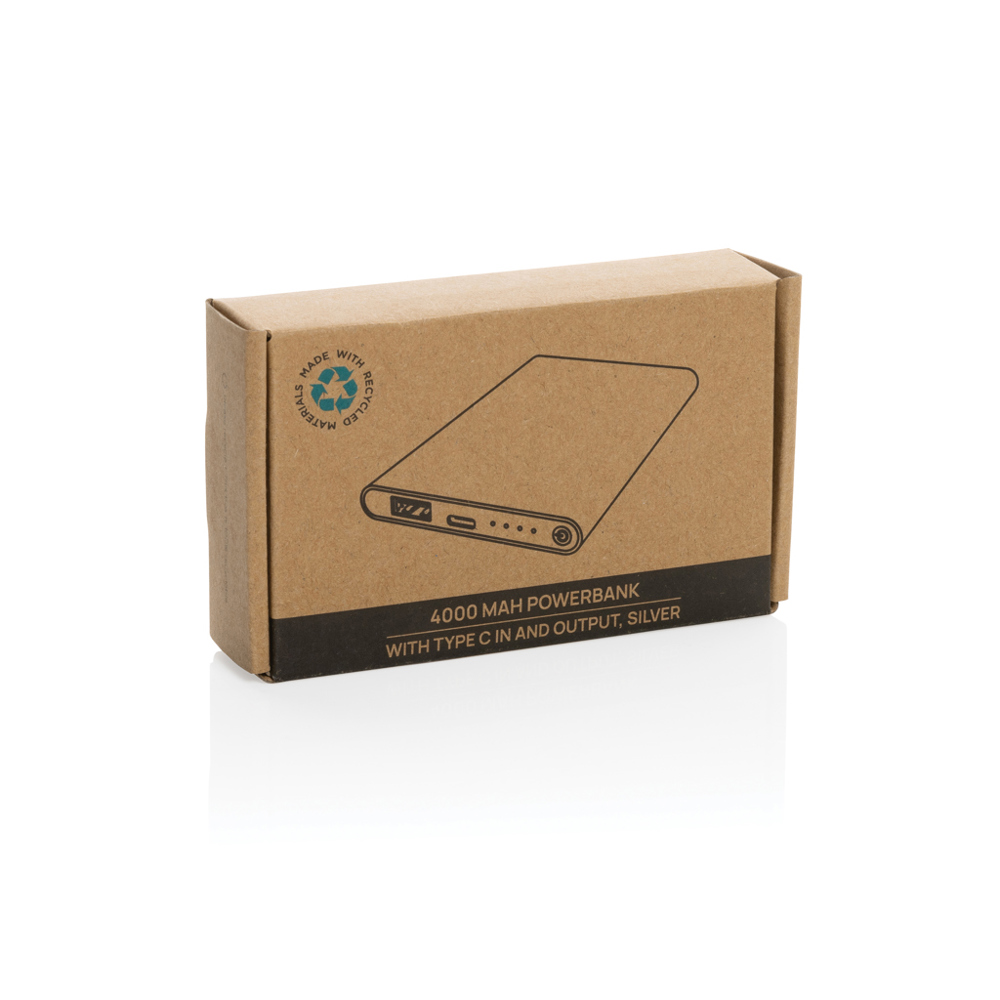 4.000mAh Type-C Powerbank aus RCS recyeltem ABS & Aluminium
