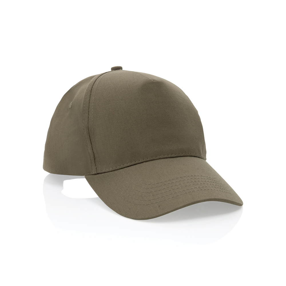 Impact 5 Panel Kappe aus 190gr rCotton mit AWARE™ Tracer - grün (± PMS Green C)