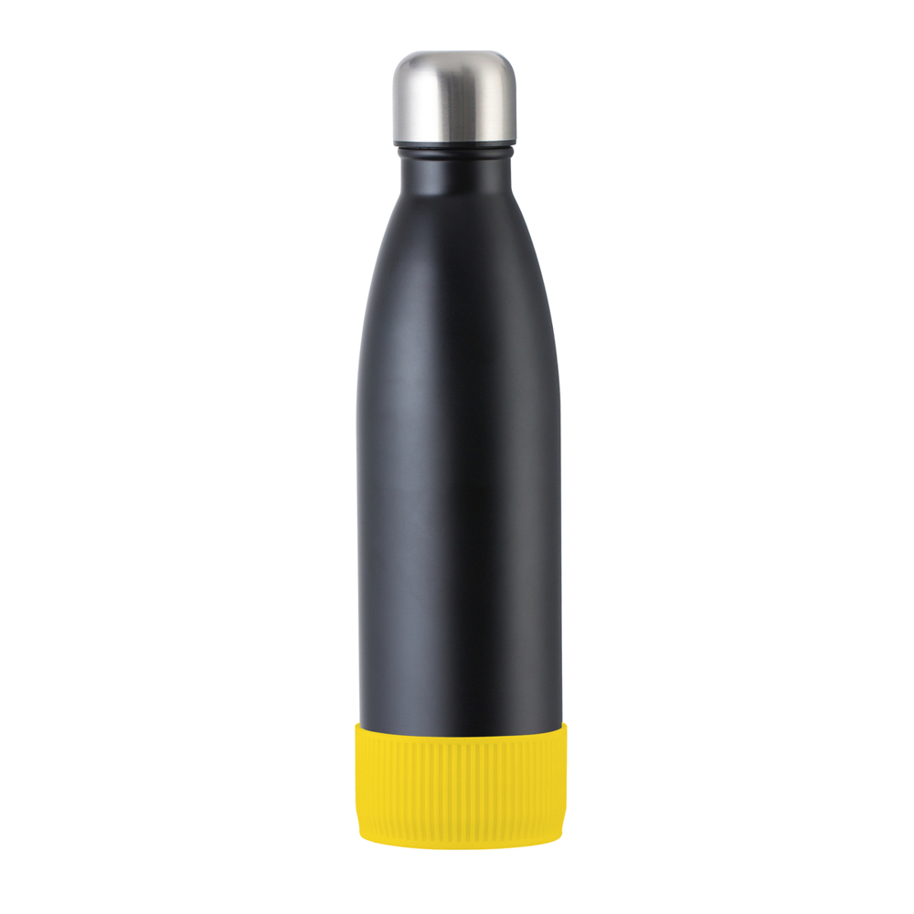 Trinkflasche RETUMBLER-myTOULON - gelb, schwarz, silber