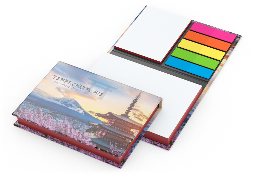 Haftnotiz-Set Wien, matt, rot