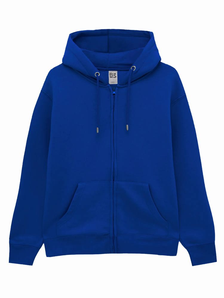 BS Chili Hoodie mit durchgehendem Reißverschluss, 280 gr/m² - Kobaltblau (PMS 2145C)