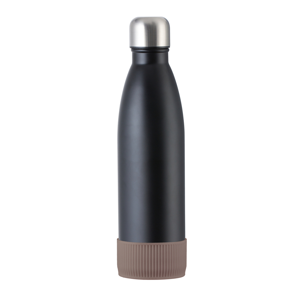 Trinkflasche RETUMBLER-myTOULON - braun, schwarz, silber