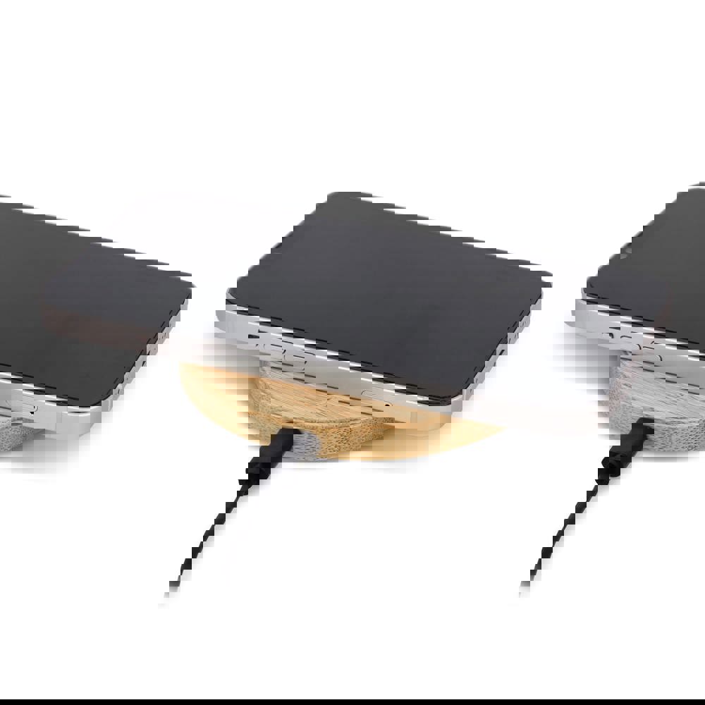 Wireless Ladepad Bambus 15W