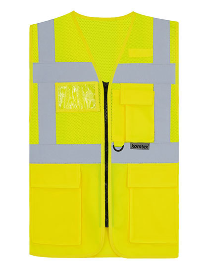 Korntex - Multifunctional Hi-Vis Mesh-Vest Athens - Signal Yellow