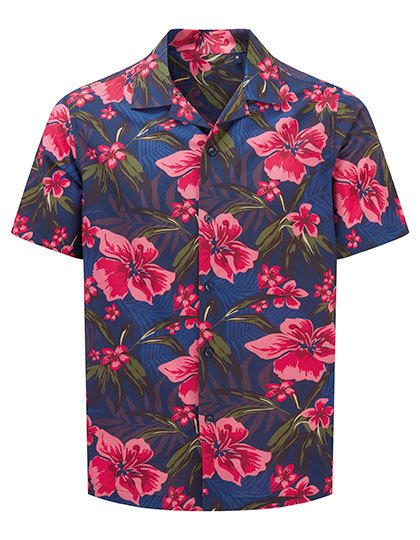 WOMBAT® - Men´s Shirt - Navy-Pink