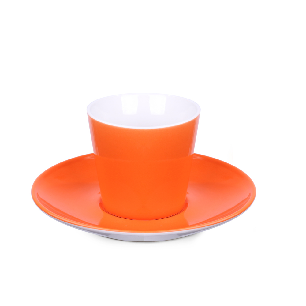 Tasse Eve Set 180ml orange/weiß