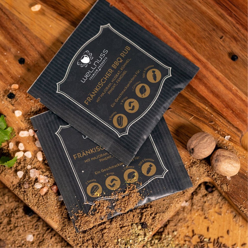 Portionsbeutel Gewürzmischung (10g) in der Klappkarte