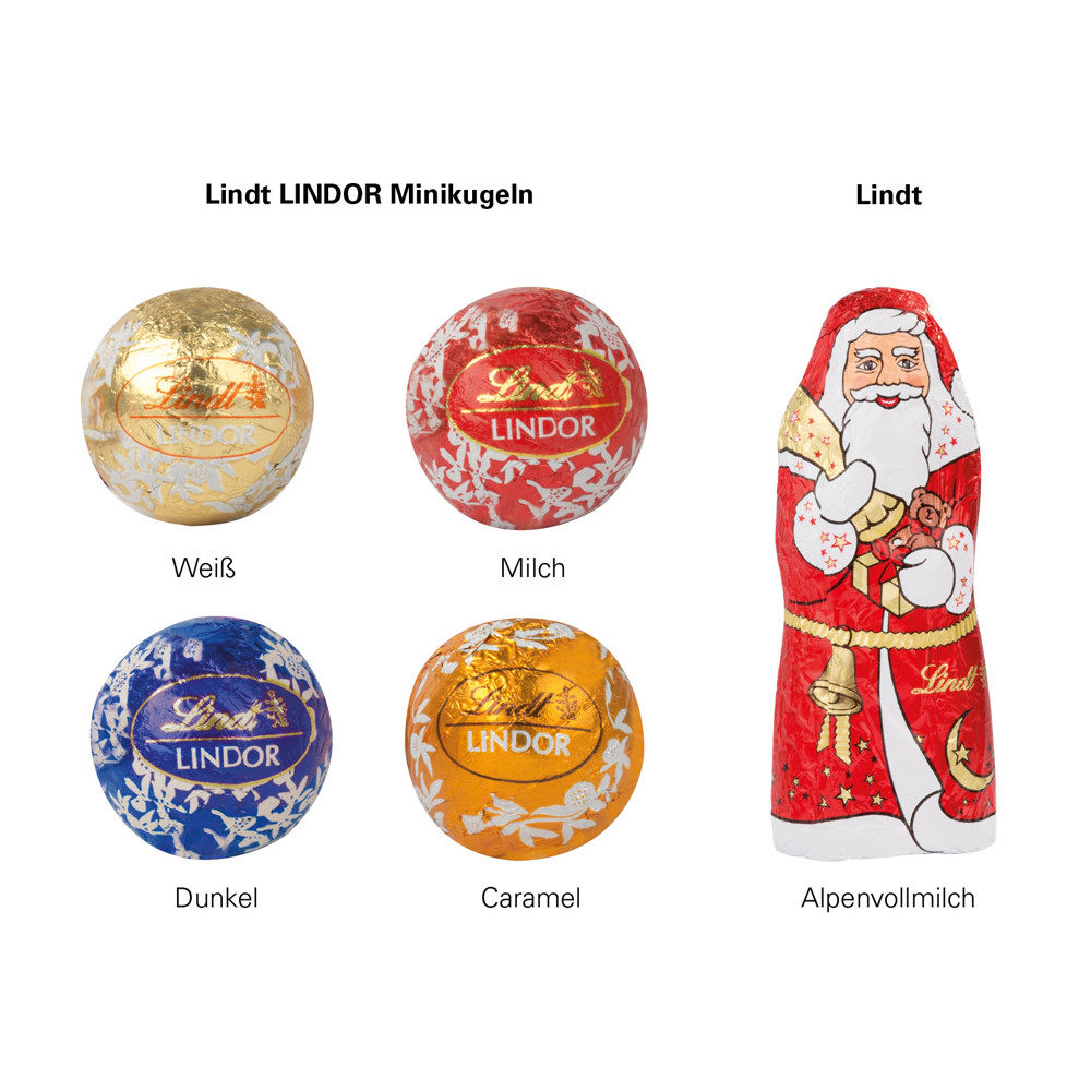 Adventskalender rund, Lindt Mischung