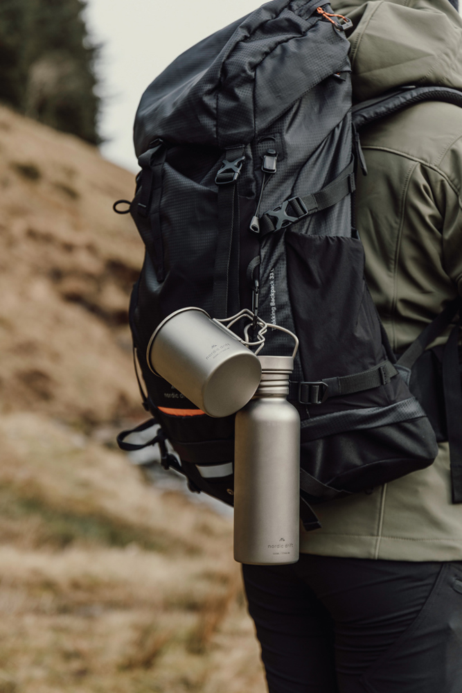 Nordic Drift Trail Ultraleichte Titan-Wasserflasche 600ml