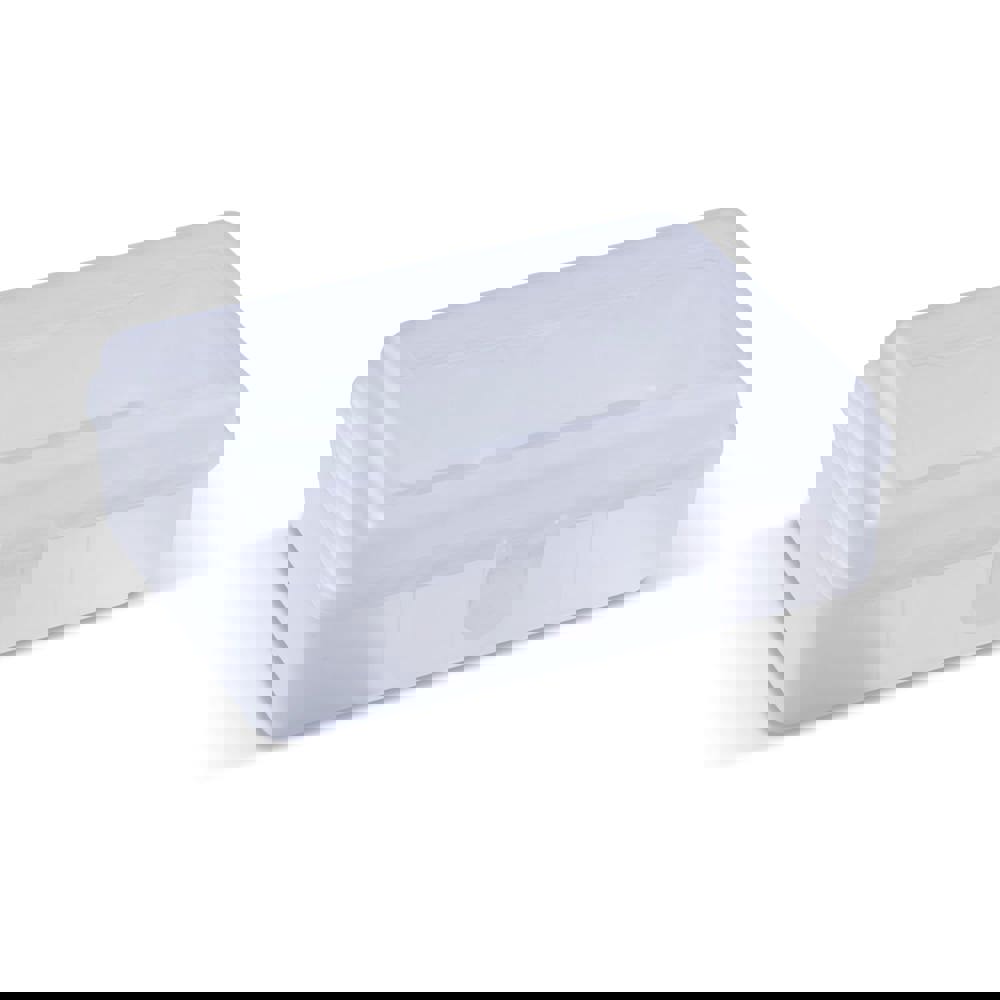 Brotdose Eins 950ml - Transparent / Weiss