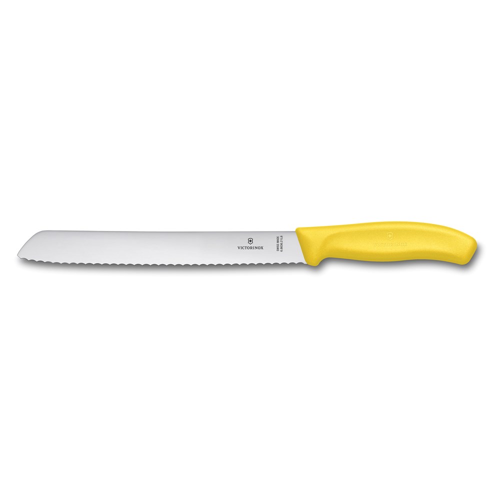 Victorinox Brotmesser mit Wellenschliff - gelb