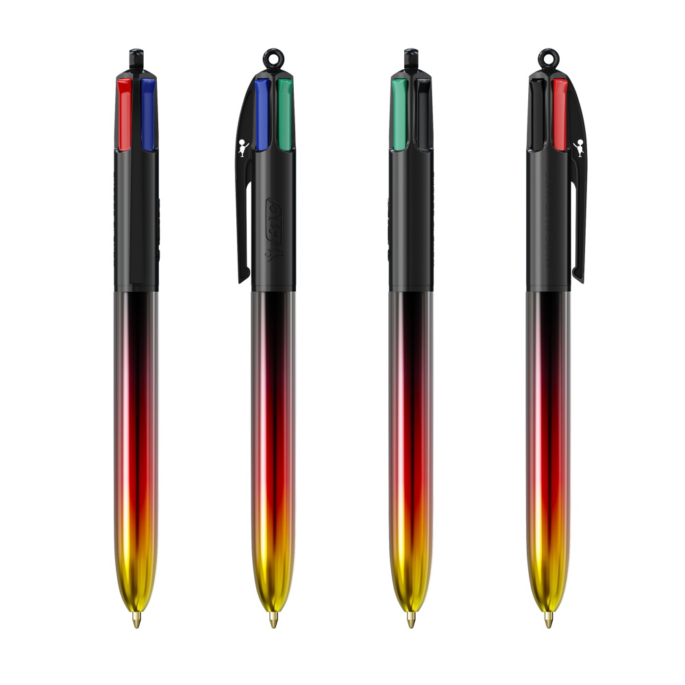 BIC® 4 Colours® Flags Collection + lanyard