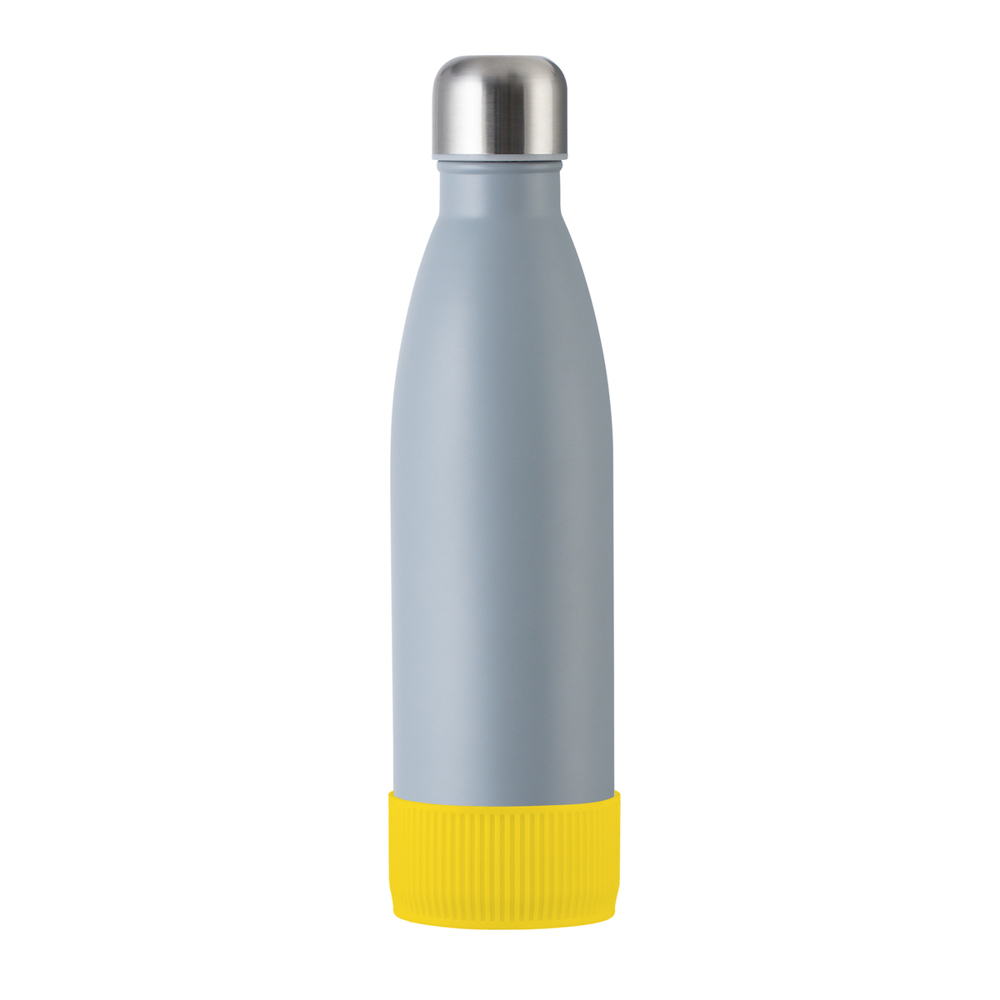Trinkflasche RETUMBLER-myTOULON - gelb, grau