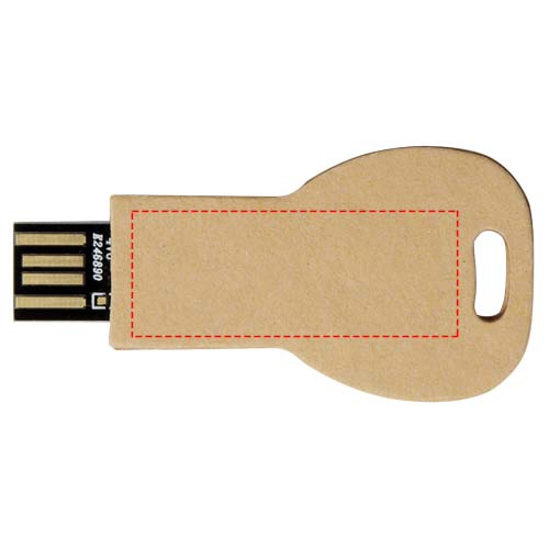 Schlüssel USB-Stick 2.0 aus recyceltem Papier