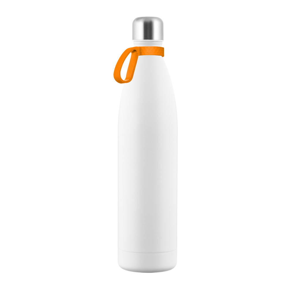 Thermotrinkflasche RETUMBLER-NIZZA XXL - orange, silber, weiß