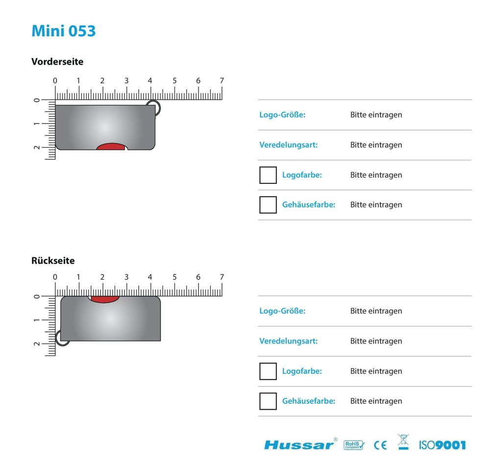 USB-Stick Mini 053 USB 2.0 COB  32 GB RotUSB 2.0 Flash Disk 32 GB