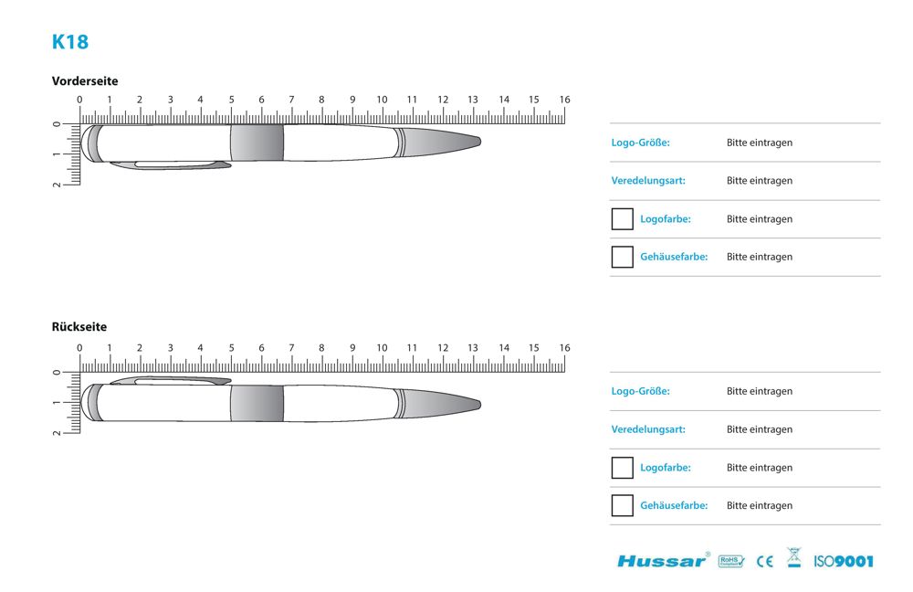 USB-Stick K18 USB 2.0 Flash Disk  16 GB WeißUSB 2.0 Flash Disk 16 GB