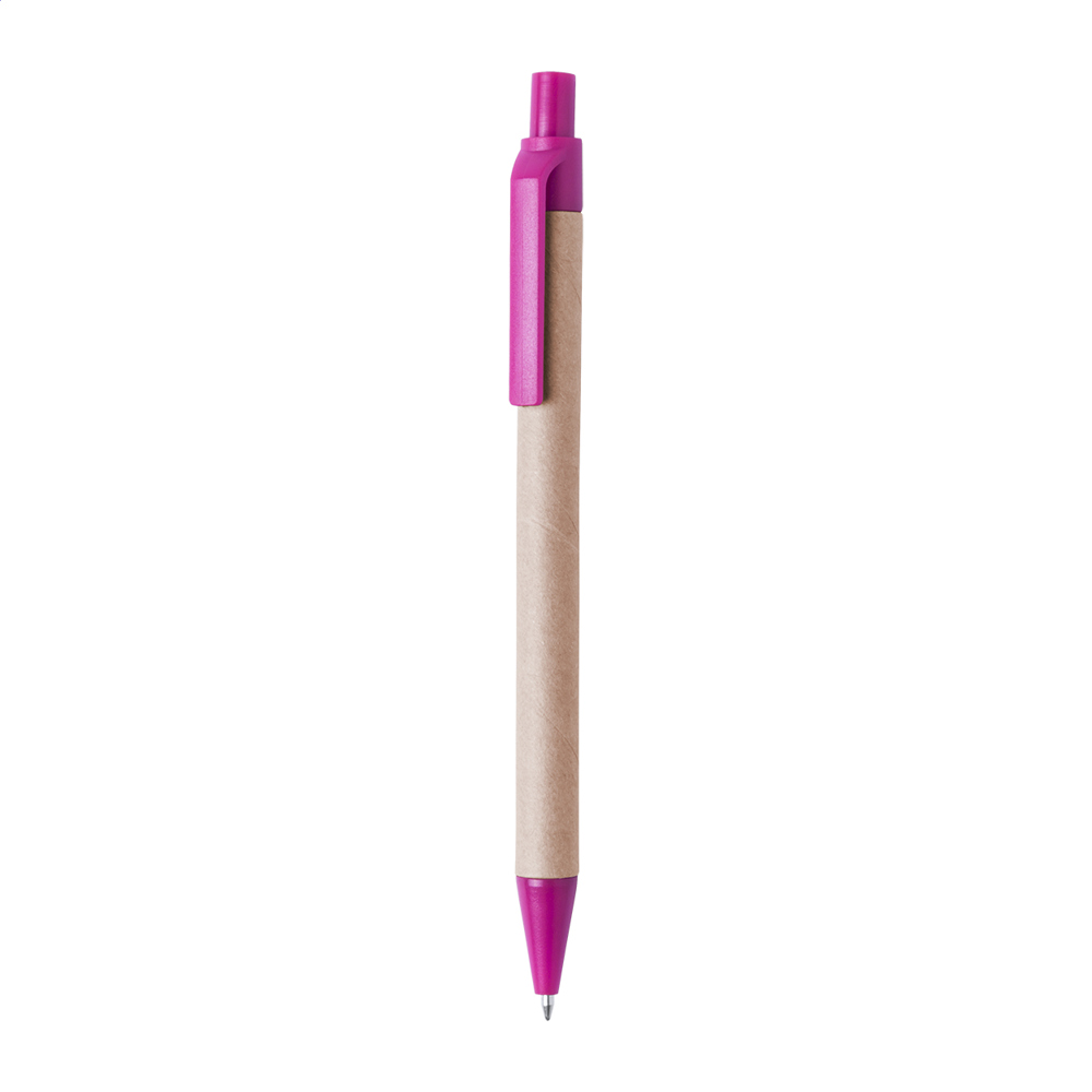 Papper - Kugelschreiber - pink/natur