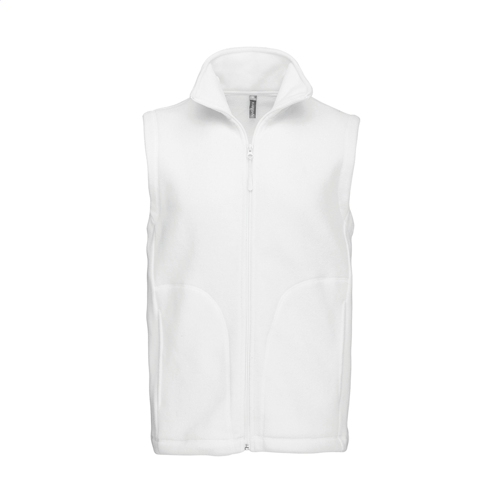 KA913 - Fleece-Bodywarmer-Weste - weiß