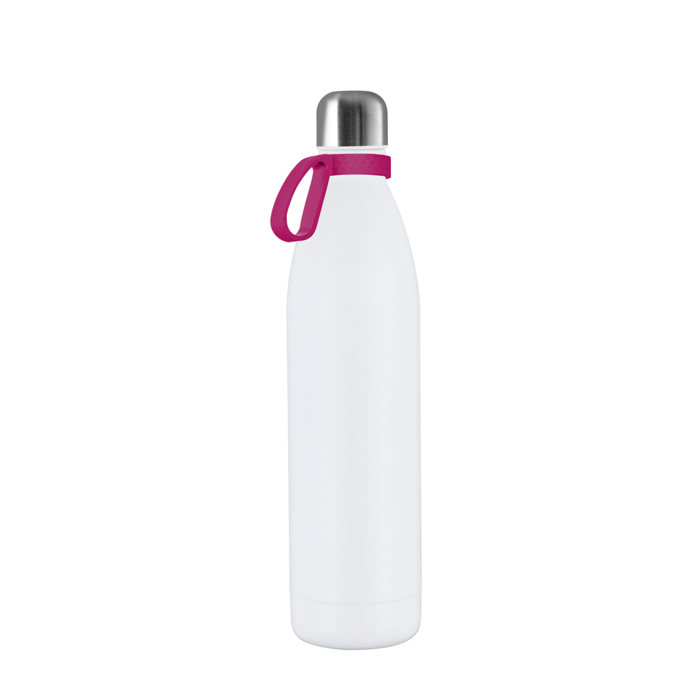 Thermotrinkflasche RETUMBLER-NIZZA XL - silber, weiß, magenta