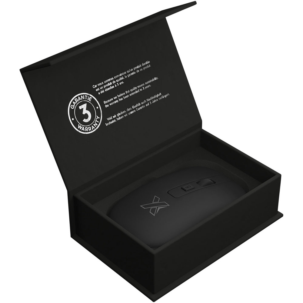 SCX.design O22 antibakterielle, kabellose Funkmaus mit Leuchtlogo