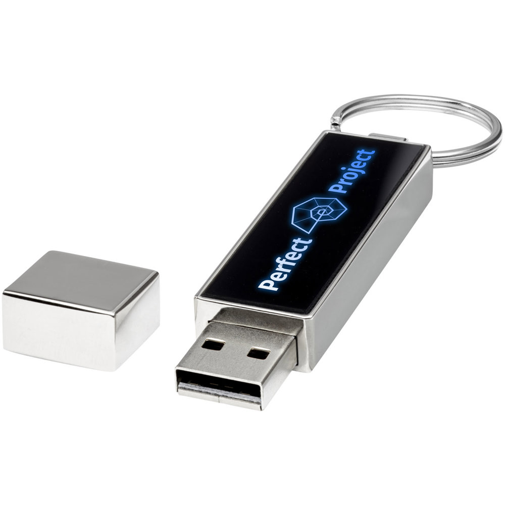 Rechteckiger Light Up USB Stick