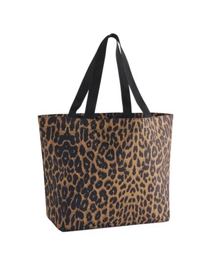 BagBase - Leopard Print Carryall Bag